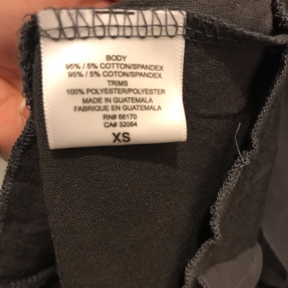 Anthropologie Ric Rac Rising Vapors Gray Ruffle Dress Sz XS - Picture 7 of 7